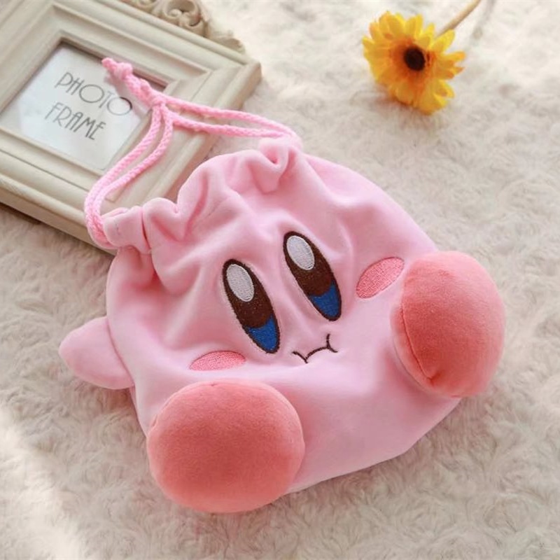 Beauty Makeup Bag - กระเป๋าเก็บของคิร์บี้ กระเป๋าเครื่องสำอางลายการ์ตูนอนิเมะสำหรับผู้หญิง กระเป๋าใส่ของน่ารักสีชมพู กระเป๋าเครื่องสำอางแฟชั่น กระเป๋าใส่เหรียญน่ารัก ของขวัญ