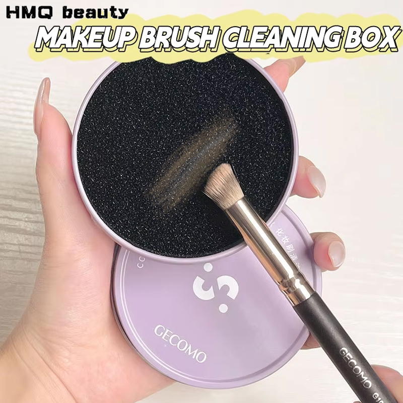 Beauty Makeup Tools Use - แปรงแต่งหน้าทําความสะอาดกล่อง Quick Clean ฟองน้ําอายแชโดว์แปรงแห้งทําความสะอาดเครื่องสําอางค์ทําความสะอาดแป้งเครื่องมืออุปกรณ์แต่งหน้า
