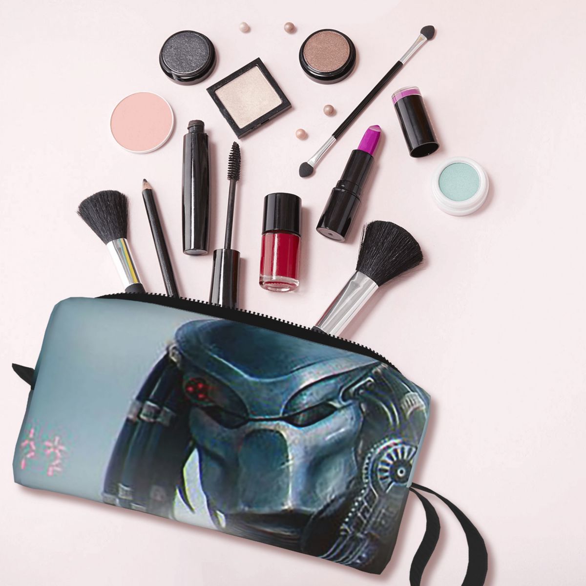 Beauty Makeup Wallpaper - กระเป๋าใส่เครื่องสำอางลาย Predator กระเป๋าใส่เครื่องสำอางสำหรับผู้หญิง กระเป๋าใส่เครื่องสำอางสำหรับเดินทาง กระเป๋าใส่ดินสอ