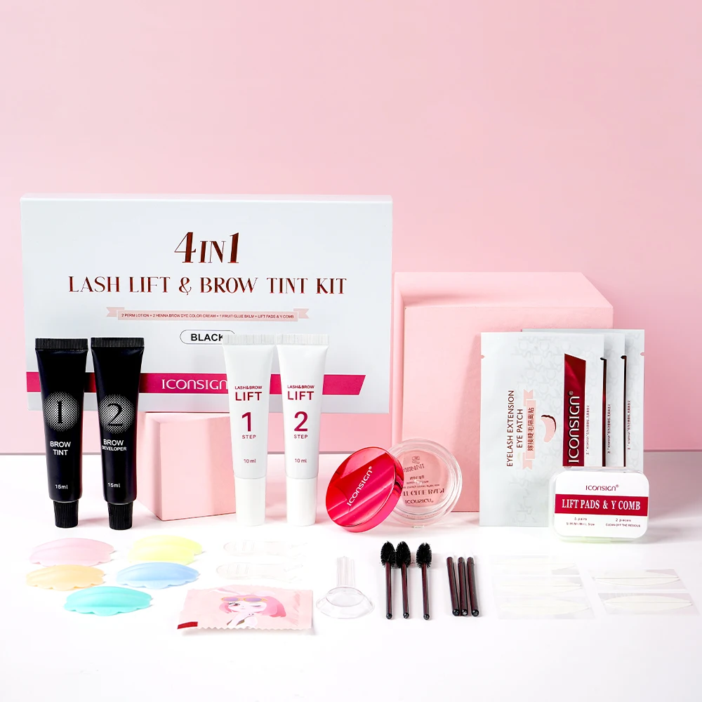 Beauty Makeup Sale - ที่ต่อขนตาปลอมพร้อม peralatan Rias กาวชุดยกคิ้วย้อมสี4N1ความงามแบบมืออาชีพ
