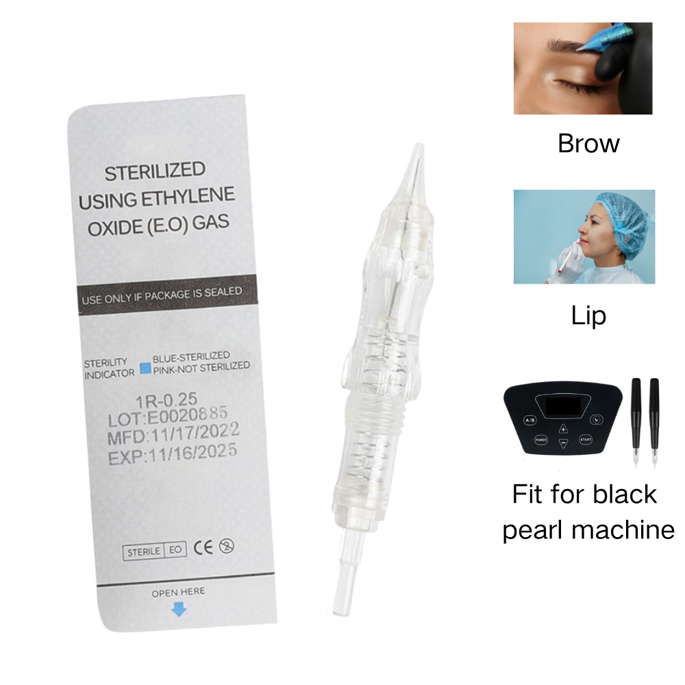 Merit Beauty Makeup - 10/50PCS Eyebrow Lip เข็มสัก Revolution Disposable