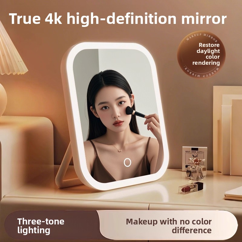 Merit Beauty Makeup - โต๊ะเครื่องแป้ง LED แบบครบชุด พร้อมกระจกแต่งหน้า ไฟเสริมความงาม ดีไซน์ใหม่