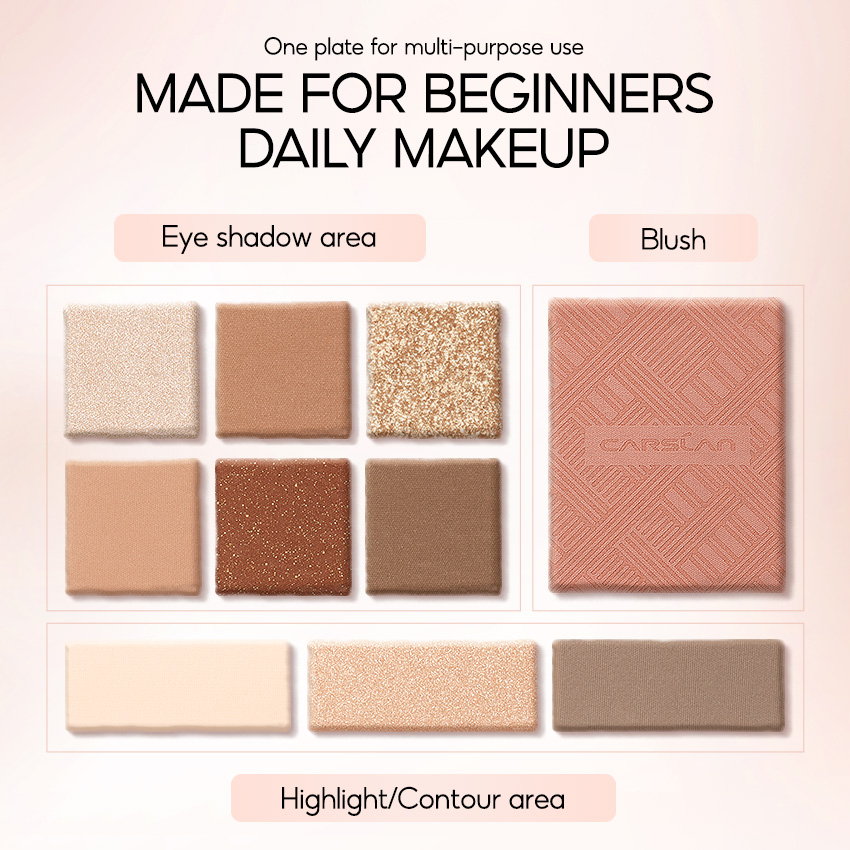 CARSLAN 10สีพาเลทอายแชโดว์ประก - Merit Beauty Makeup บทวิจารณ์และราคา