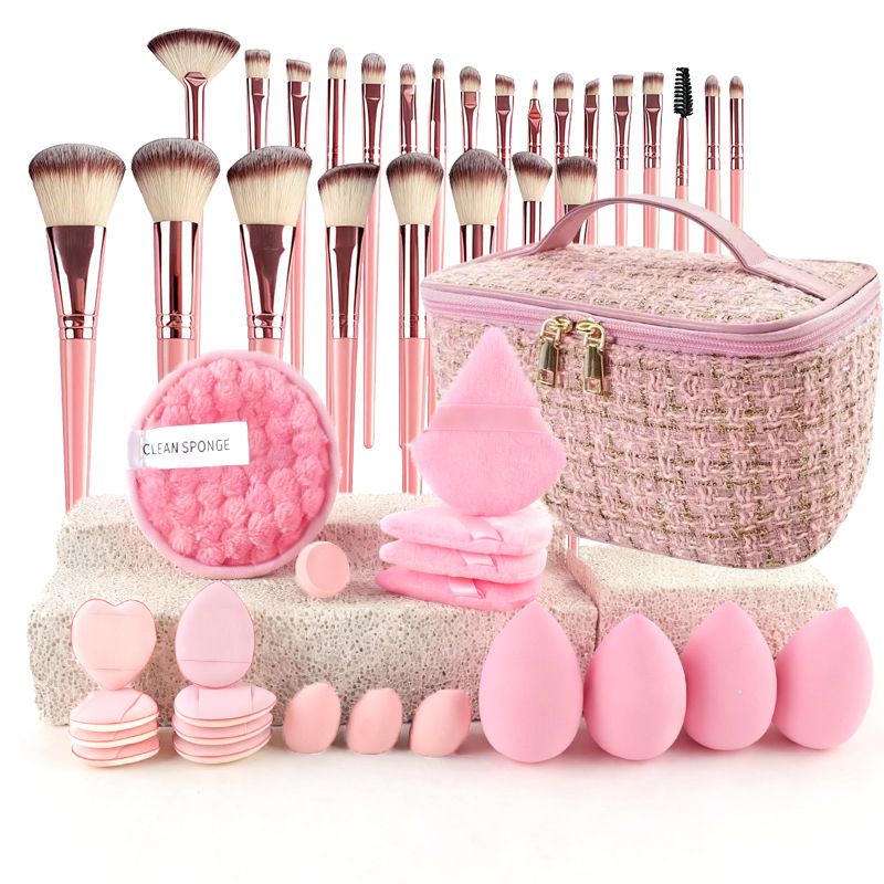 ชุดแปรงแต่งหน้าสไตล์หรูหรา ชุด - Beauty Makeup Bag บทวิจารณ์และราคา