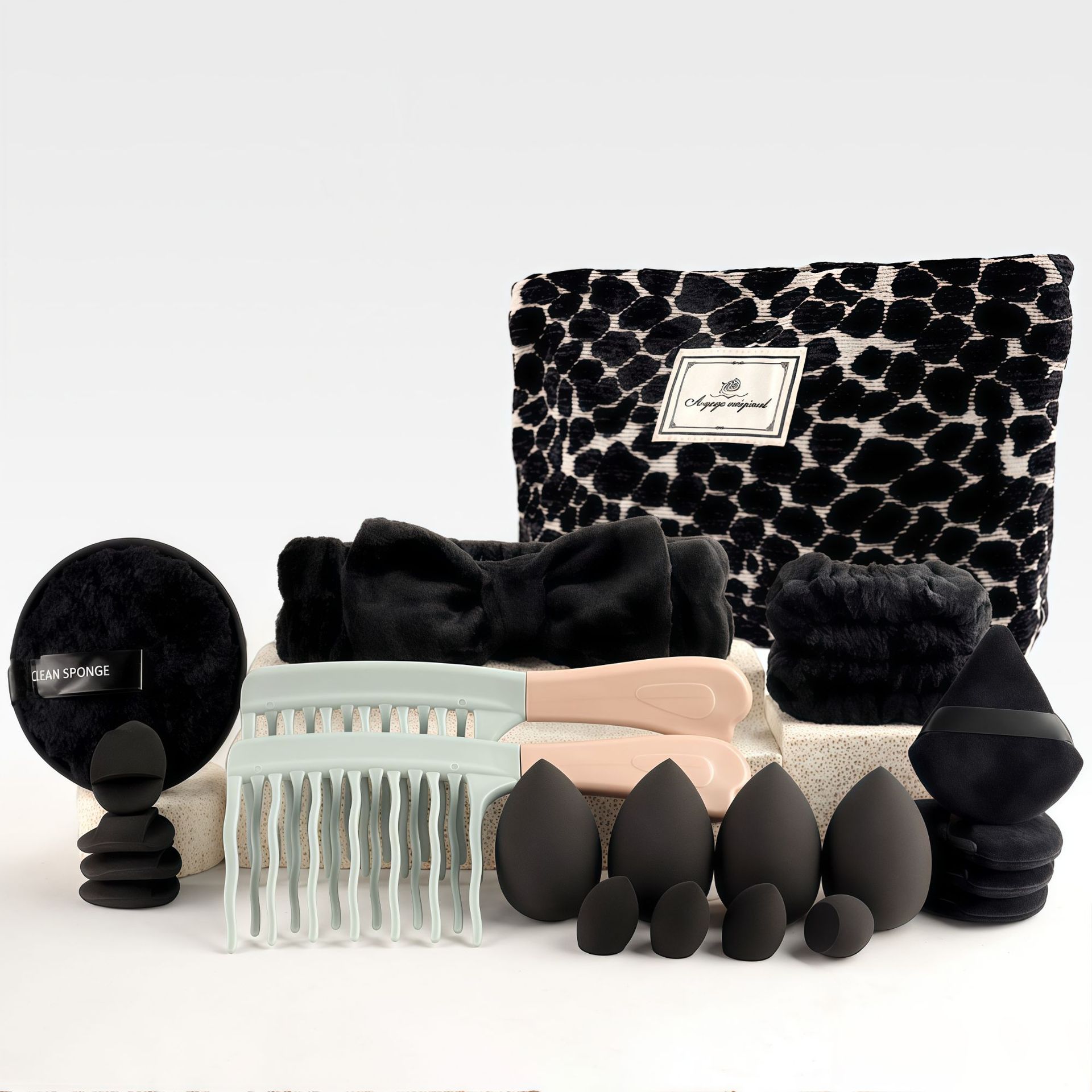 ชุดแปรงแต่งหน้าสไตล์หรูหรา ชุด - Beauty Makeup Bag บทวิจารณ์และราคา