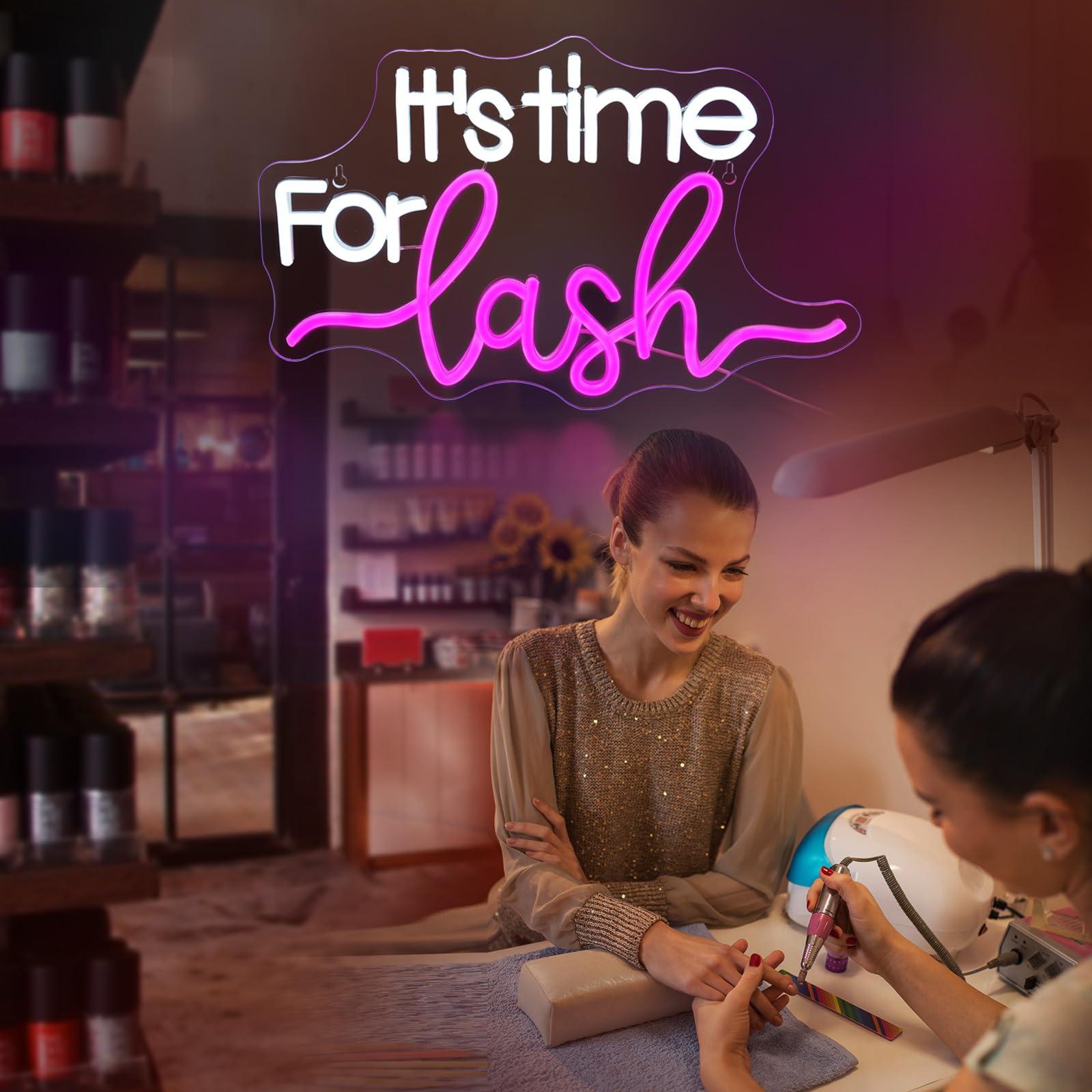 ป้ายไฟนีออน Lash Neon Sign สำห - Beauty Makeup Bar บทวิจารณ์และราคา
