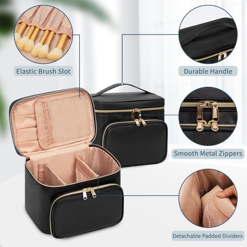 กระเป๋าเครื่องสำอางกันน้ำขนาดใ - Beauty Makeup Bag บทวิจารณ์และราคา