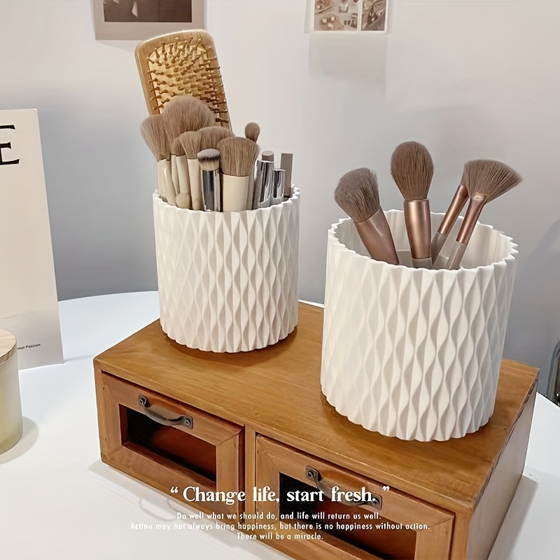 เดสก์ท็อป 360 หมุนกล่องเก็บเคร - Blush Brush Kabuki บทวิจารณ์และราคา