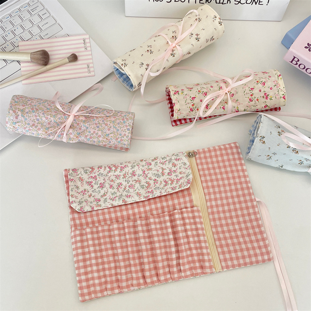กระเป๋าเก็บแปรงแต่งหน้าลายดอกไ - Beauty Makeup Bag บทวิจารณ์และราคา