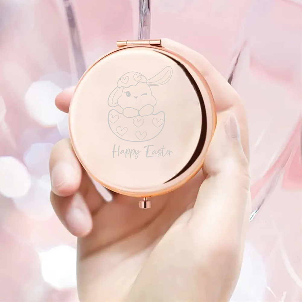 กระจกพกพาลายการ์ตูนกระต่ายน่าร - Beauty No Makeup บทวิจารณ์และราคา