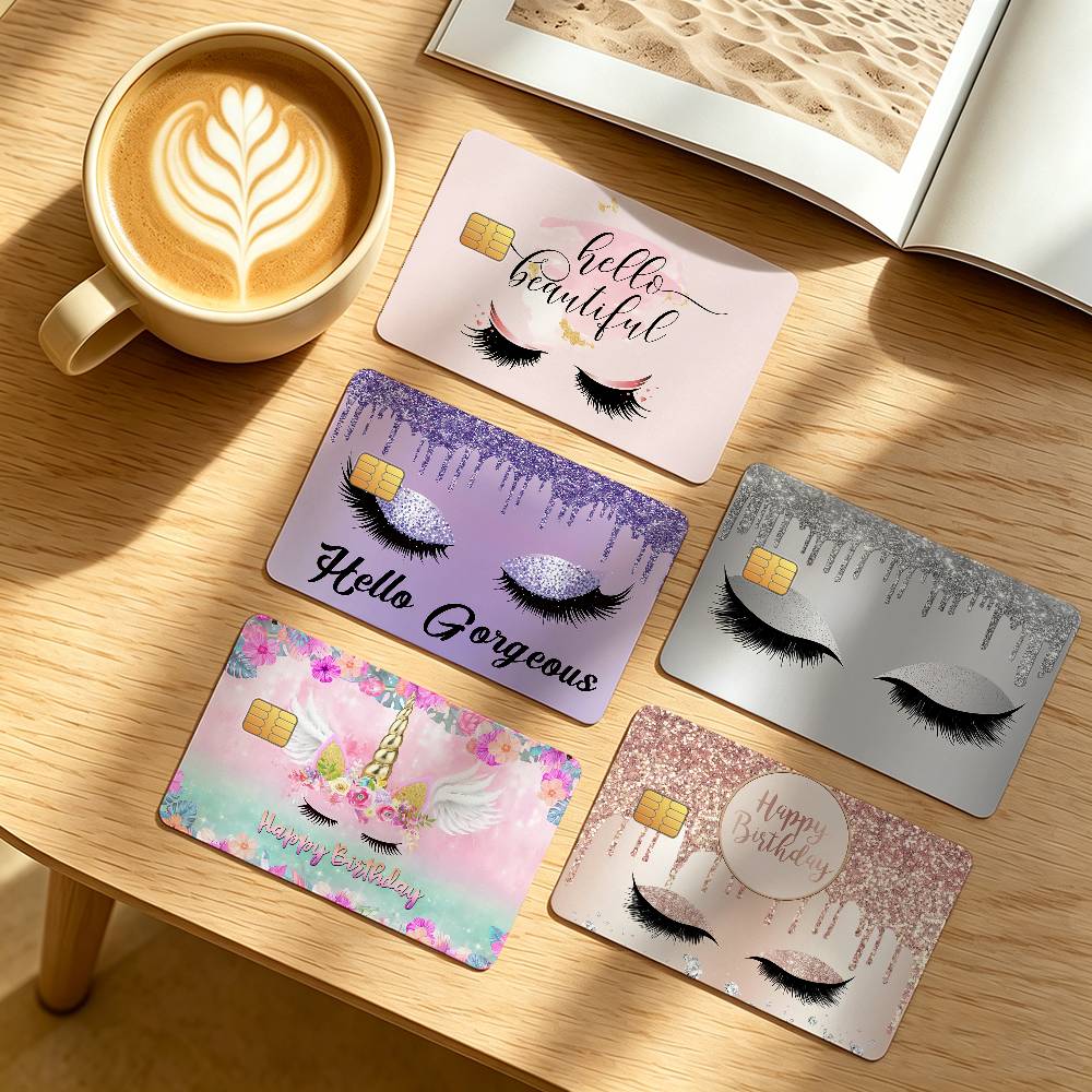 สติ๊กเกอร์ตกแต่งบัตรเครดิตและเ - Beauty Makeup Wallpaper บทวิจารณ์และราคา