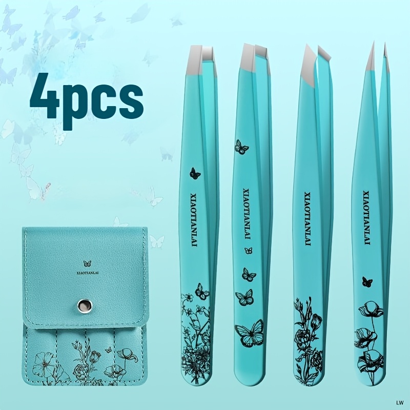 แหนบแต่งคิ้วลายดอกไม้และผีเสื้ - Beauty Makeup Bag บทวิจารณ์และราคา