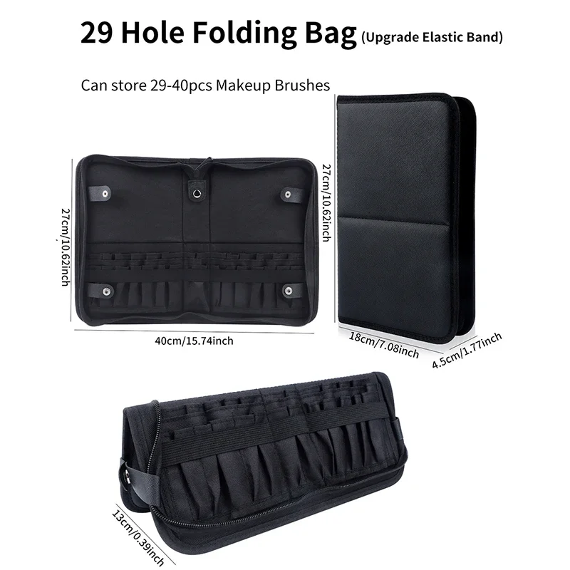 29/23 หลุมแปรงแต่งหน้าแบบพับได - Beauty Makeup Bag บทวิจารณ์และราคา