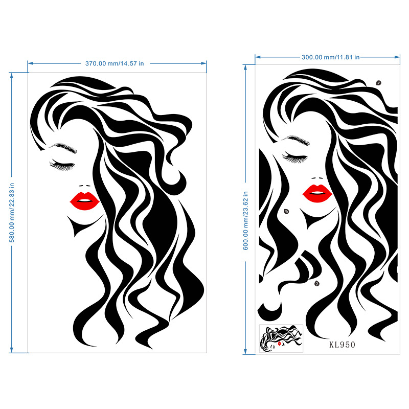 แฟชั่นหญิงสติ๊กเกอร์ติดผนัง Be - Beauty Makeup Wallpaper บทวิจารณ์และราคา