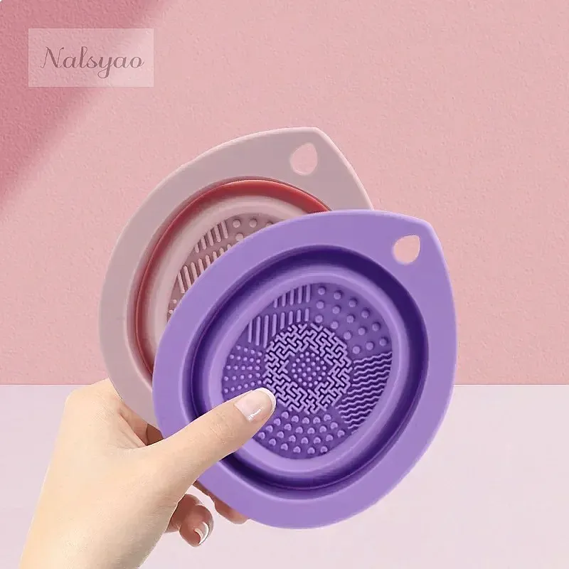 กล่องซิลิโคนพับได้สำหรับทำความ - Beauty Makeup Tools Use บทวิจารณ์และราคา